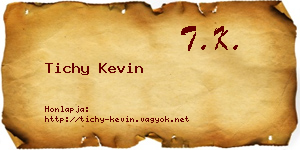 Tichy Kevin névjegykártya